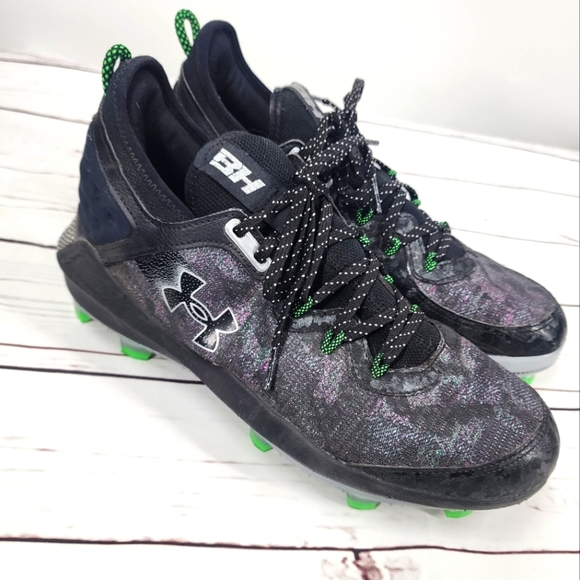 Mens Under Armour Bryce Harper 8 Low ST TPU Baseball Cleats Molded 10 - Picture 2 of 8